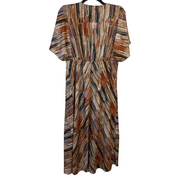 Soft Surroundings Asymmetrical Hem Midi Dress Women's Large NWT Artsy Boho Indie - Picture 5 of 11